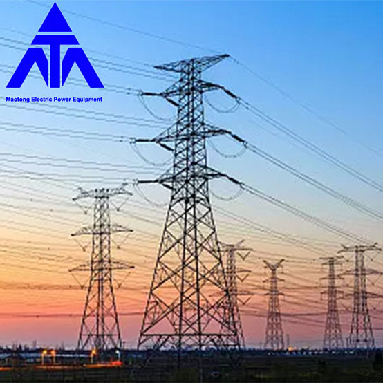 Γραμμή μετάδοσης Aangle Iron Electric Power Tower Q345 10KV 33KV